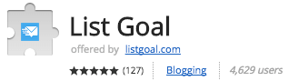 List Goal