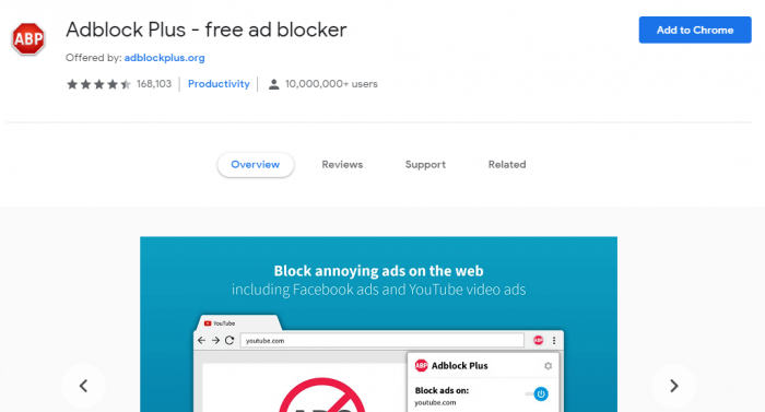 google chrome ad blocker incognito