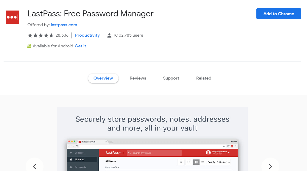LastPass - Best Google Chrome Extensions For Privacy