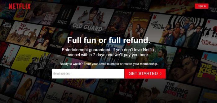 Why Netflix free trial is not working?